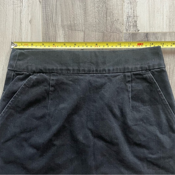 Topshop Black Denim Mini Skirt - Size 6 - Picture 13 of 13